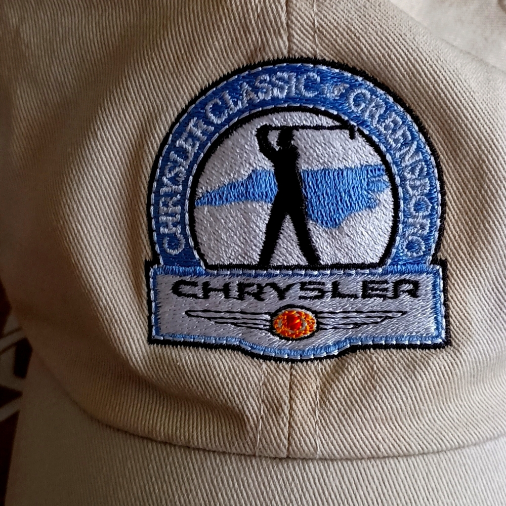 Vintage Chrysler Classic Greensboro Hat 1 size $28+free Scarf - Picture 2 of 7